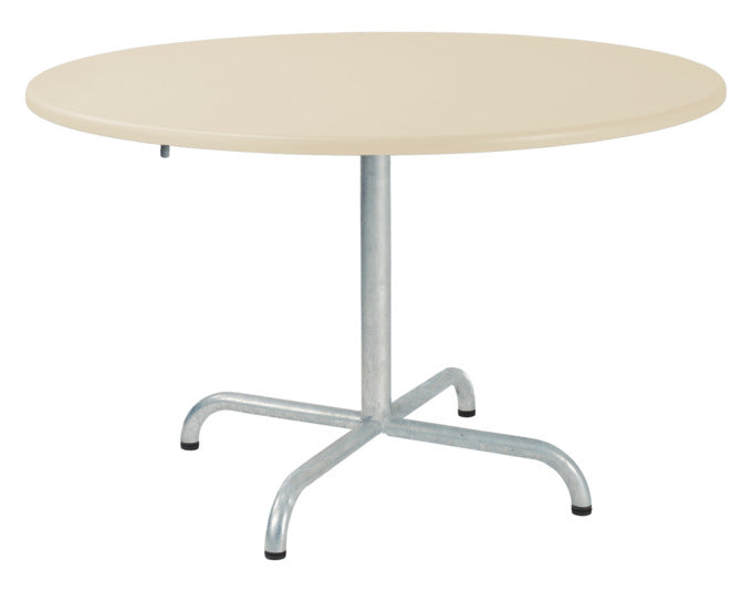 Hochwertiger Davos Glasfaser-Salontisch ø100/62 cm, wetterfest, klappbar, hitzebeständig, langlebig und pflegeleicht – perfekt für Garten, Terrasse und Outdoor-Bereich.