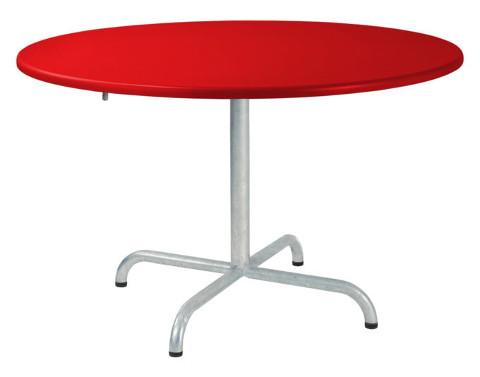 Salontisch Davos ø 100 cm in Rot / Feuerverzinkt präsentiert im Onlineshop von KAQTU Design AG. Beistelltisch Outdoor ist von Schaffner