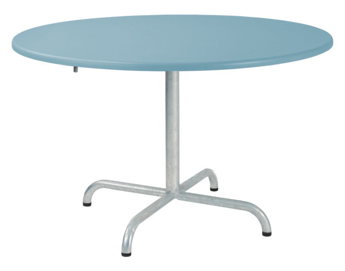 Hochwertiger Davos Glasfaser-Salontisch ø100/62 cm, wetterfest, klappbar, langlebig, hitzebeständig und pflegeleicht – perfekt für Terrasse, Garten und Balkon.