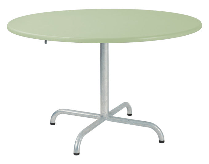 Hochwertiger Davos Glasfaser-Salontisch ø100/62 cm, klappbar, wetterfest, langlebig, Schweizer Qualität, Outdoor-Möbel, modern, pflegeleicht.