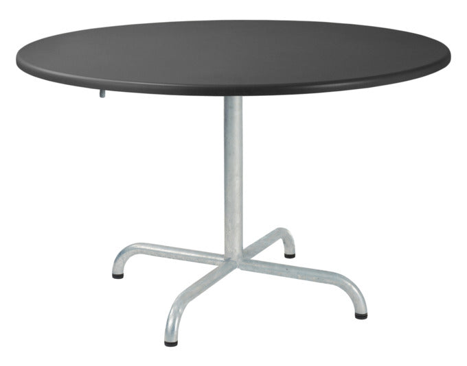 Hochwertiger Davos Glasfaser-Salontisch ø100/62 cm, klappbar, wetterfest, hitzebeständig, langlebig, pflegeleicht – perfekt für Garten, Terrasse und Outdoor-Bereiche.