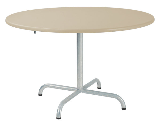 Hochwertiger Davos Glasfaser-Salontisch ø100/62 cm, klappbar, wetterfest, hitzebeständig, langlebig, pflegeleicht – perfekt für Terrasse, Garten und Outdoor-Bereich.