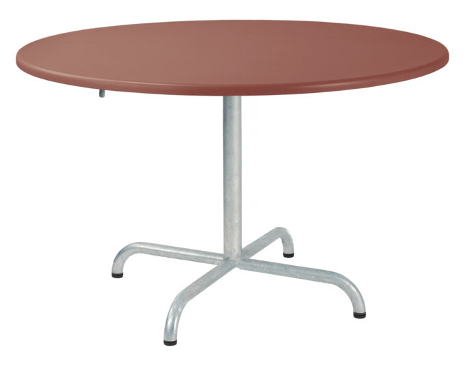 Hochwertiger Davos Glasfaser-Salontisch ø100/62 cm, wetterfest, klappbar, hitzebeständig, langlebig, pflegeleicht – perfekt für Garten, Terrasse und Outdoor-Bereiche.