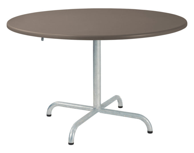 Hochwertiger Davos Glasfaser-Salontisch ø100/62 cm, klappbar, wetterfest, hitzebeständig, langlebig, pflegeleicht – perfekt für Garten, Terrasse und Outdoor-Bereiche.