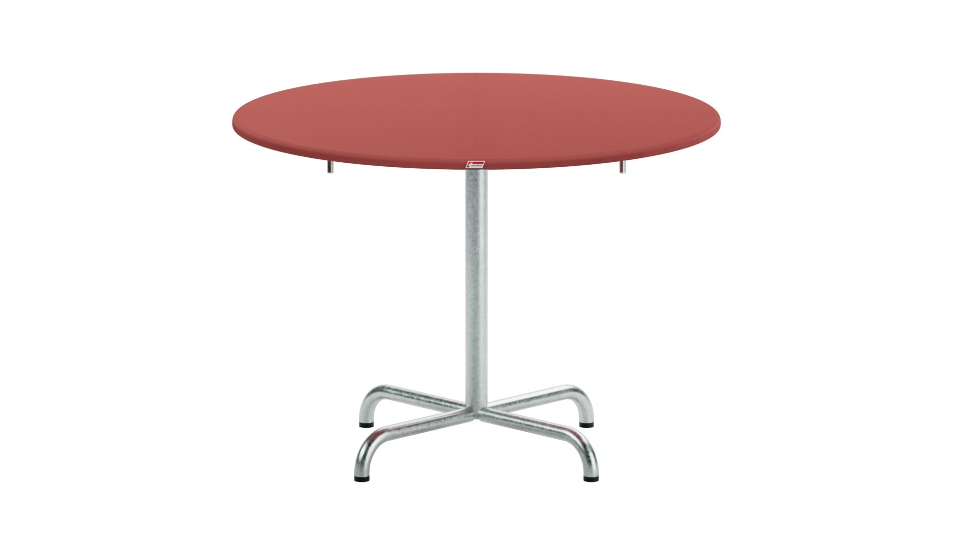 Moderner, wetterfester Davos Glasfaser-Gartentisch ø100, klappbar, langlebig, Schweizer Qualität, platzsparend, stilvoll für Garten & Terrasse.