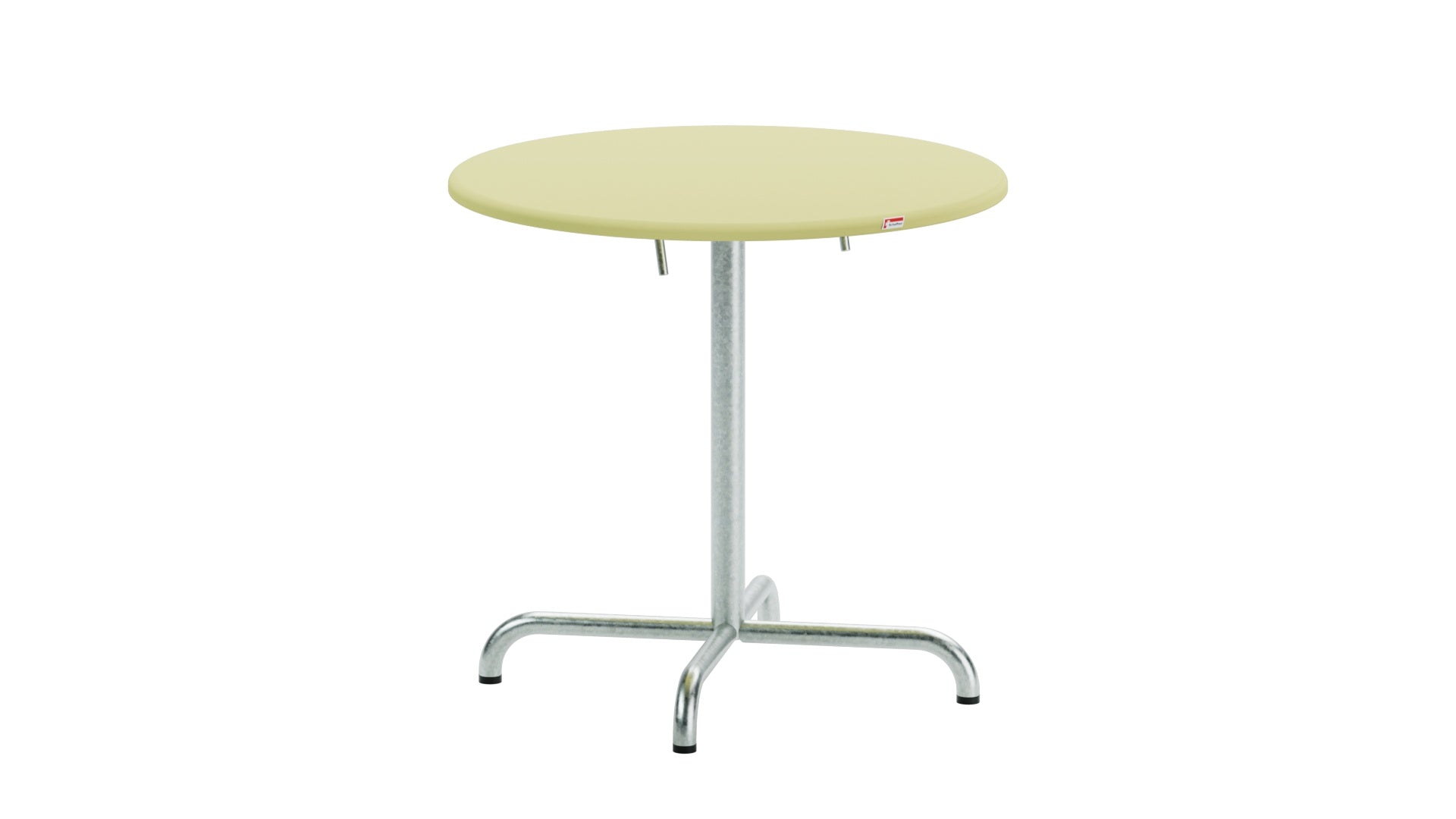 Moderner, wetterfester Davos Glasfaser-Gartentisch ø75, klappbar, langlebig, Schweizer Qualität, outdoor, UV-beständig, pflegeleicht, stilvoll.