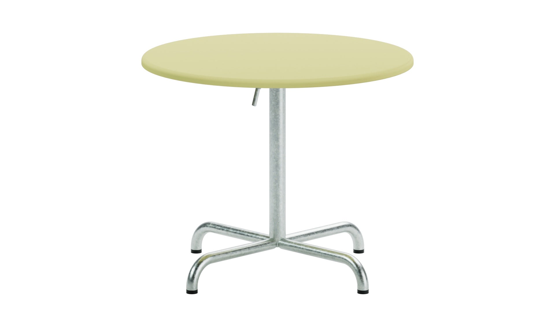 Davos Glasfaser-Salontisch ø75 / 62 klappbar in Buchsbaumgelb präsentiert im Onlineshop von KAQTU Design AG. Gartentisch ist von Schaffner