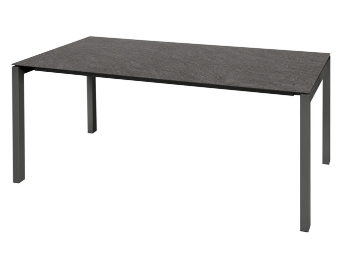Luzern Glasfaser-Gartentisch 140x80 in Deko Schiefer präsentiert im Onlineshop von KAQTU Design AG. Gartentisch ist von Schaffner
