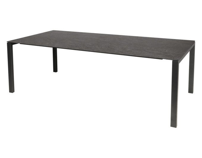 Luzern Glasfaser-Gartentisch 160/220x90 ausziehbar in Deko Schiefer präsentiert im Onlineshop von KAQTU Design AG. Gartentisch ist von Schaffner