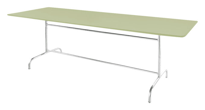 Rigi Metall-Gartentisch 240x90 klappbar in Pastellgrün präsentiert im Onlineshop von KAQTU Design AG. Gartentisch ist von Schaffner