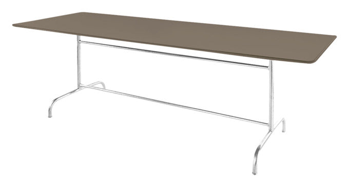 Entdecken Sie den Rigi Gartentisch 240 x 90 von Schaffner: Hochwertiger Titanstahl, langlebig, stilvolles Design für unvergessliche Momente im Freien.