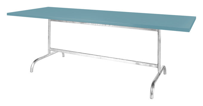 Säntis Metall-Gartentisch 240x90 klappbar in Pastellblau präsentiert im Onlineshop von KAQTU Design AG. Gartentisch ist von Schaffner