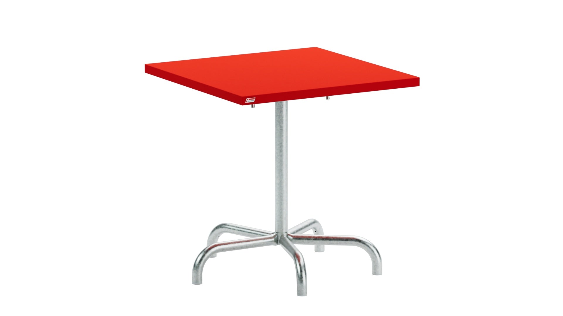 Säntis Metall-Gartentisch 70x70 klappbar in Rot präsentiert im Onlineshop von KAQTU Design AG. Gartentisch ist von Schaffner