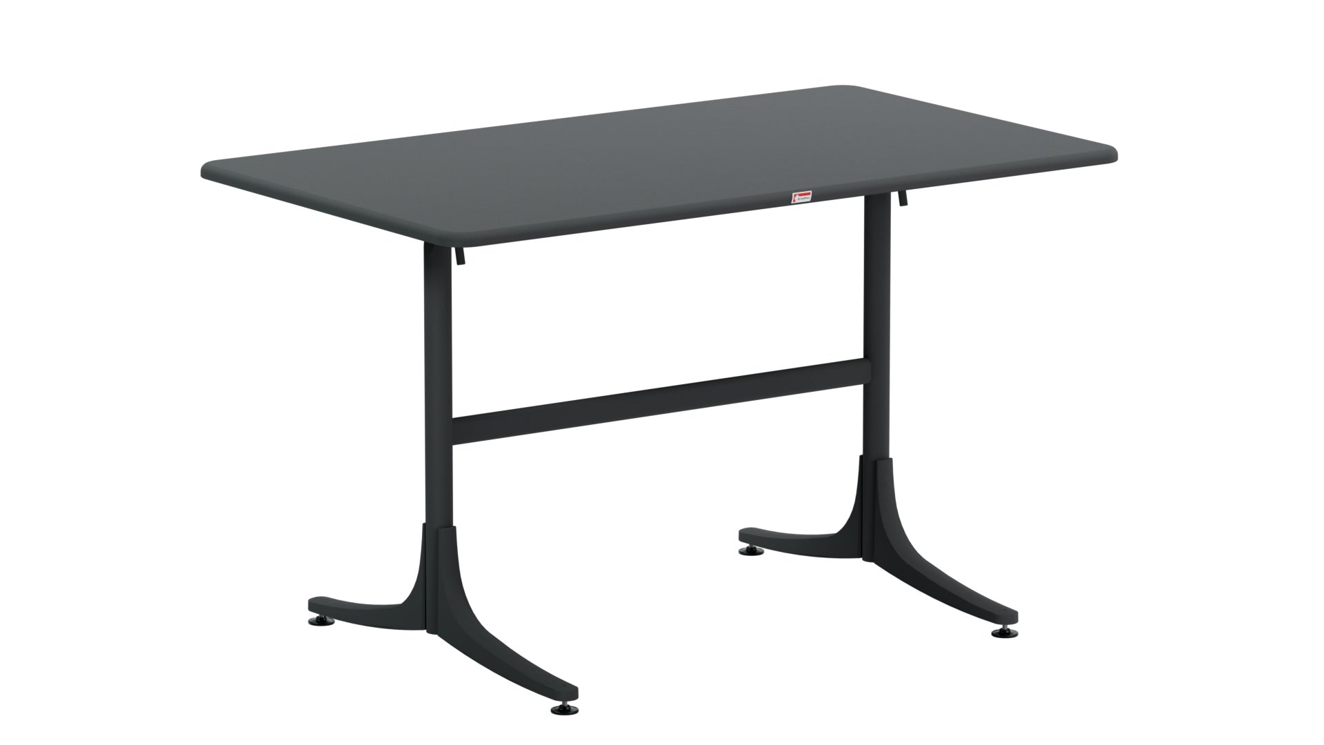 Moderner, wetterfester Glasfaser-Gartentisch 120x70 cm, klappbar, UV-beständig, langlebig, Schweizer Qualität – perfekt für Balkon, Terrasse oder Garten.