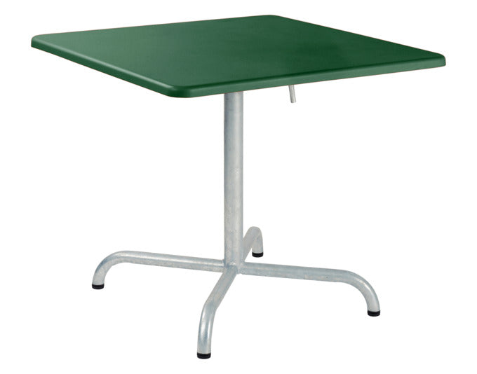 Davos Glasfaser-Salontisch 70x70 / 62 klappbar in Tannengrün präsentiert im Onlineshop von KAQTU Design AG. Beistelltisch Outdoor ist von Schaffner