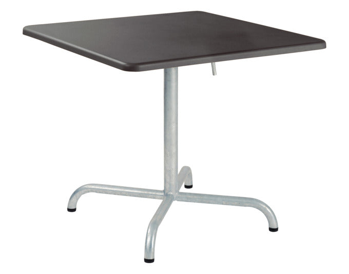 Davos Glasfaser-Salontisch 70x70 / 62 klappbar in Anthrazit präsentiert im Onlineshop von KAQTU Design AG. Beistelltisch Outdoor ist von Schaffner
