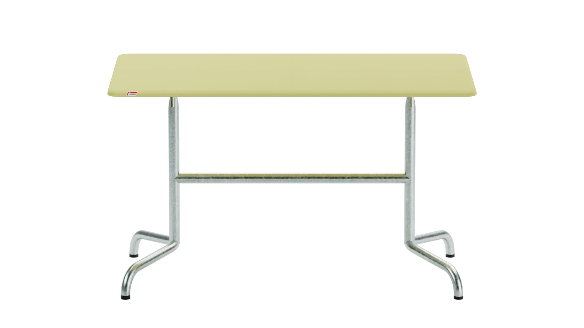 Davos Glasfaser-Gartentisch 120x70 klappbar in Buchsbaumgelb präsentiert im Onlineshop von KAQTU Design AG. Gartentisch ist von Schaffner