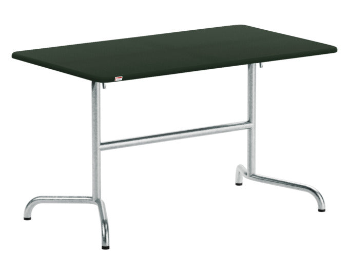 Davos Glasfaser-Gartentisch 120x70 klappbar in Tannengrün / Feuerverzinkt präsentiert im Onlineshop von KAQTU Design AG. Gartentisch ist von Schaffner