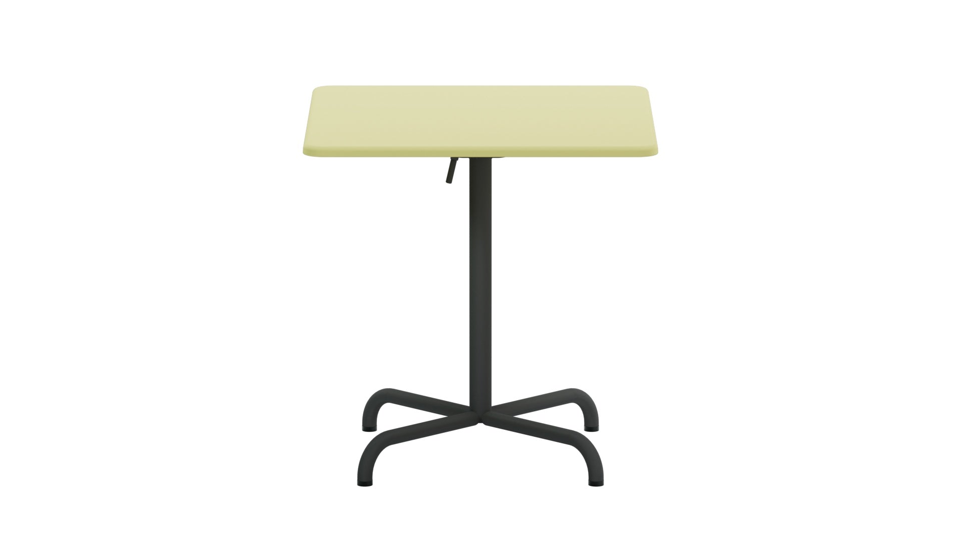 Davos Glasfaser-Gartentisch 70x70 klappbar in Buchsbaumgelb präsentiert im Onlineshop von KAQTU Design AG. Gartentisch ist von Schaffner