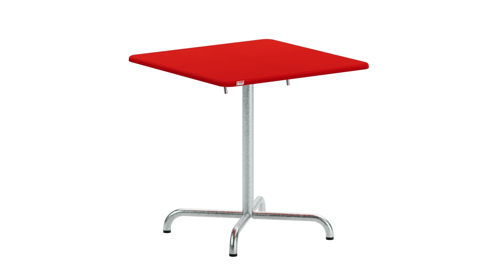 Davos Glasfaser-Gartentisch 70x70 klappbar in Rot präsentiert im Onlineshop von KAQTU Design AG. Gartentisch ist von Schaffner