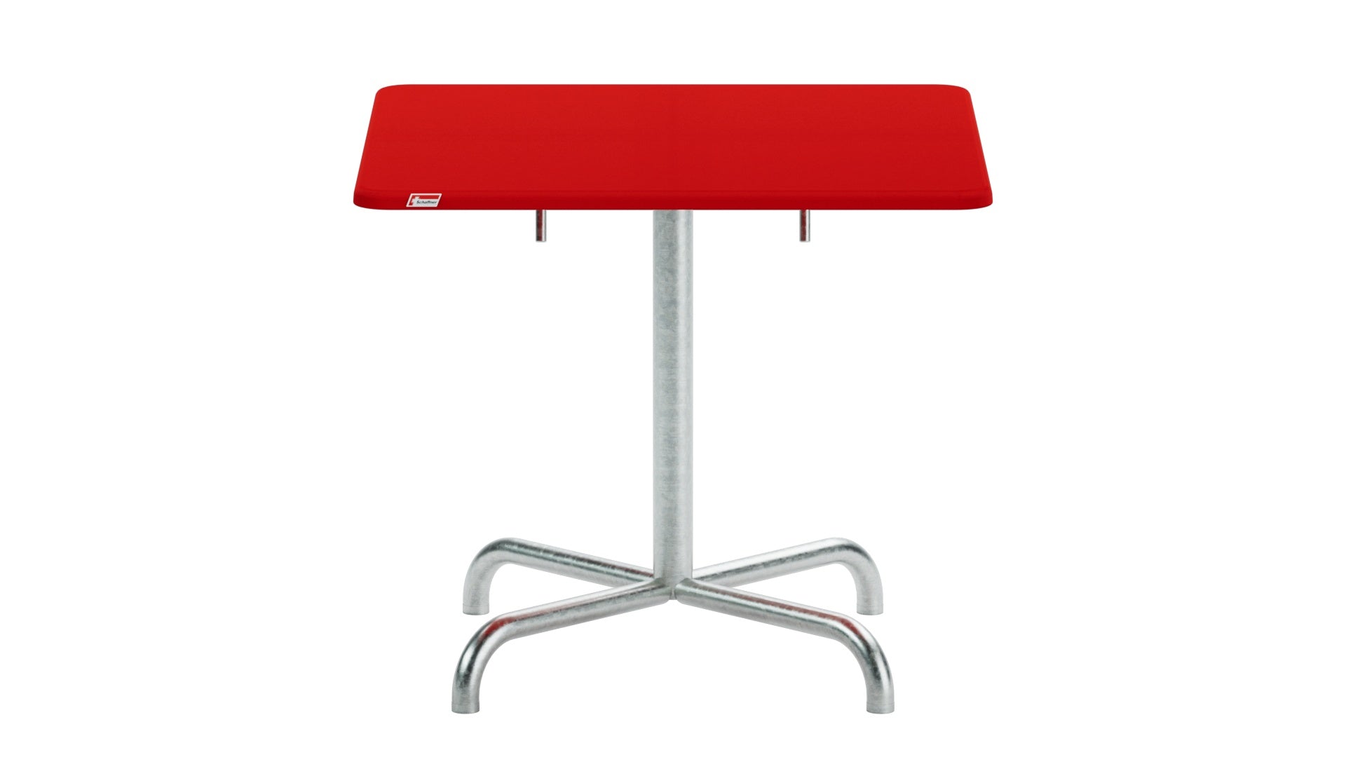 Davos Glasfaser-Salontisch 70x70 / 62 klappbar in Rot präsentiert im Onlineshop von KAQTU Design AG. Beistelltisch Outdoor ist von Schaffner