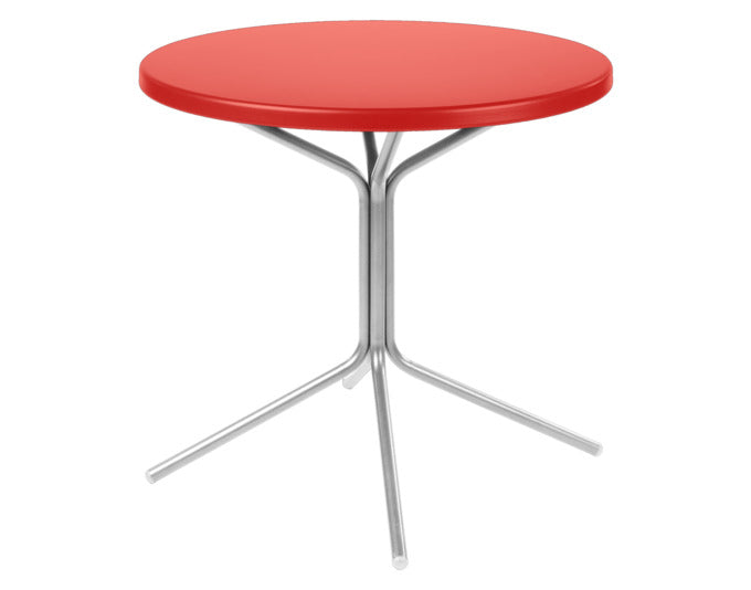 PIX Metall-Gartentisch ø60 / 70 in Rot präsentiert im Onlineshop von KAQTU Design AG. Gartentisch ist von Schaffner