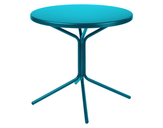 PIX Metall-Gartentisch ø60 / 70 in Türkis präsentiert im Onlineshop von KAQTU Design AG. Gartentisch ist von Schaffner