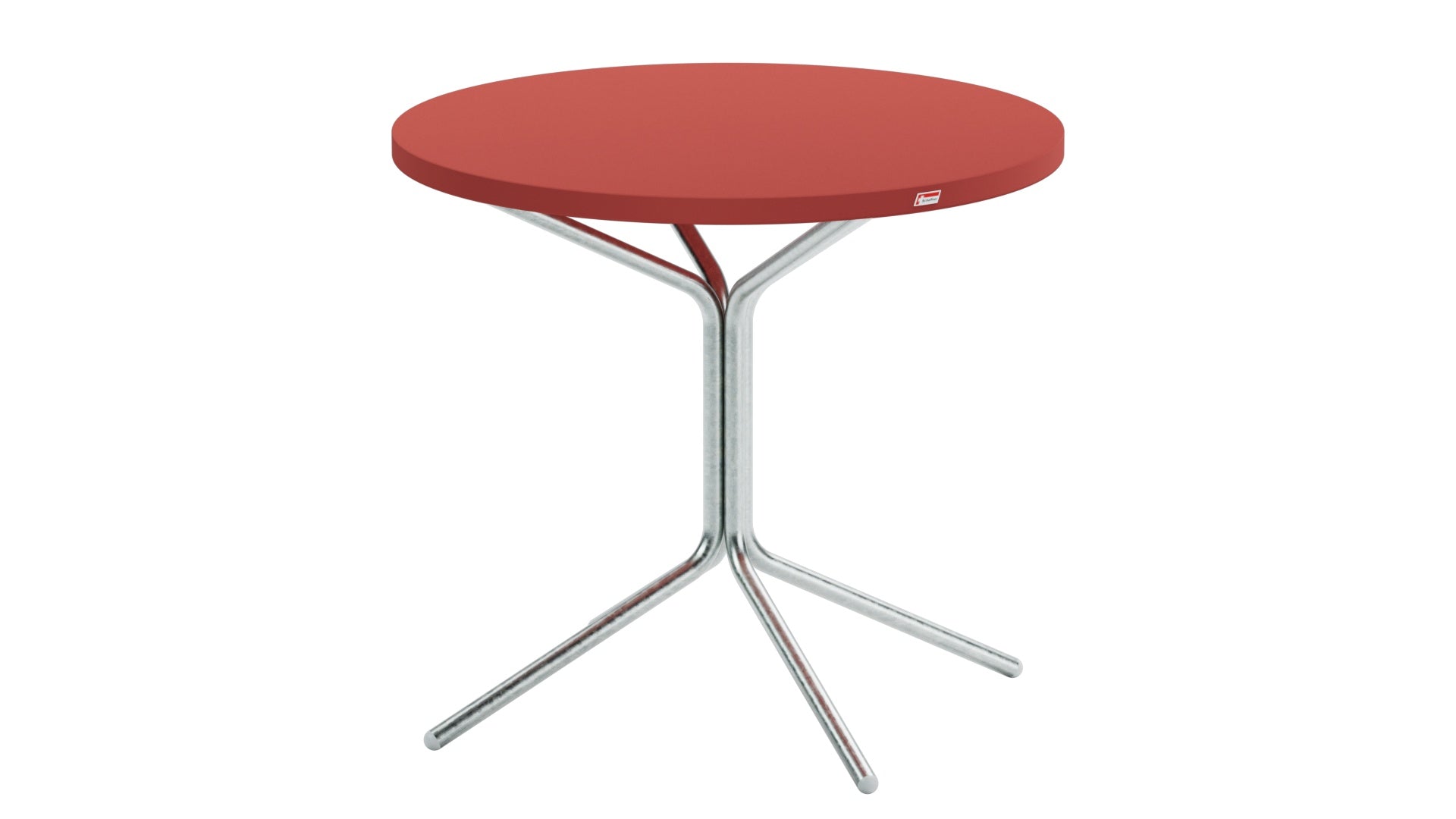 PIX Metall-Gartentisch ø80 / 72 in Ahornrot präsentiert im Onlineshop von KAQTU Design AG. Gartentisch ist von Schaffner