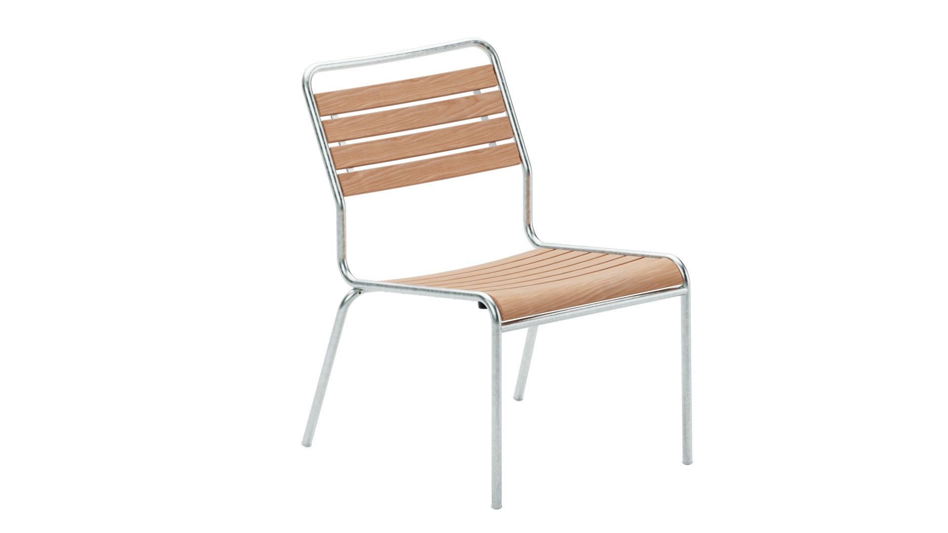 Rigi Holzlatten-Salonsessel  ohne Armlehne in Natur geölt  präsentiert im Onlineshop von KAQTU Design AG. Outdoor-Sessel ist von Schaffner