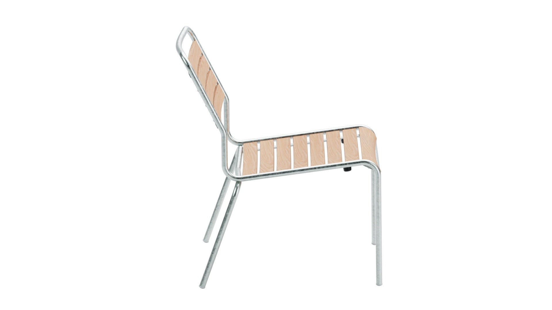 Rigi Holzlatten-Salonsessel  ohne Armlehne in Natur geölt  präsentiert im Onlineshop von KAQTU Design AG. Outdoor-Sessel ist von Schaffner