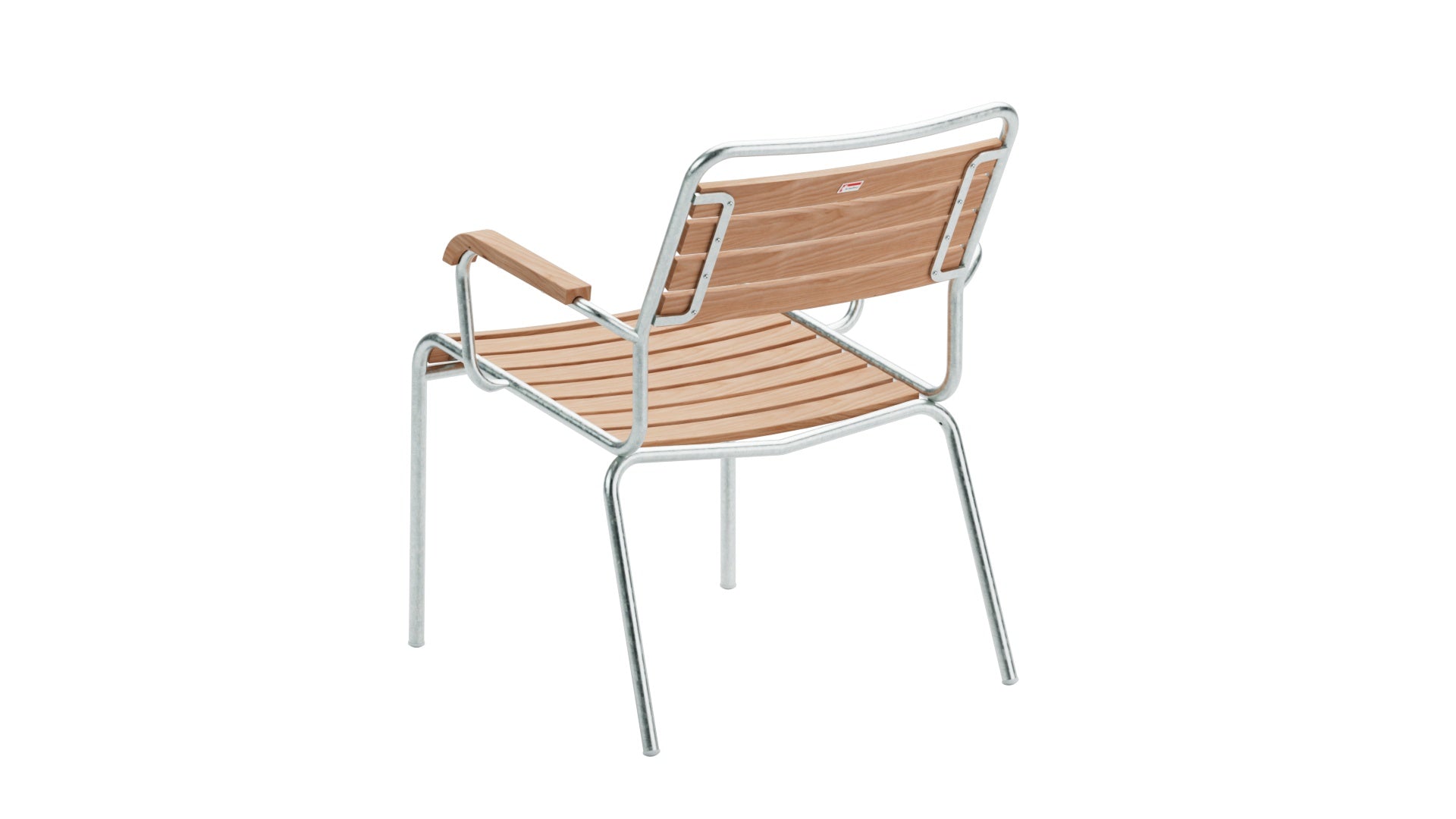 Rigi Holzlatten-Salonsessel  mit Armlehne in Natur geölt  präsentiert im Onlineshop von KAQTU Design AG. Outdoor-Sessel mit Armlehnen ist von Schaffner