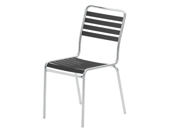 Rigi Lättli-Gartenstuhl ohne Armlehne in Anthrazit / Feuerverzinkt präsentiert im Onlineshop von KAQTU Design AG. Gartenstuhl ist von Schaffner