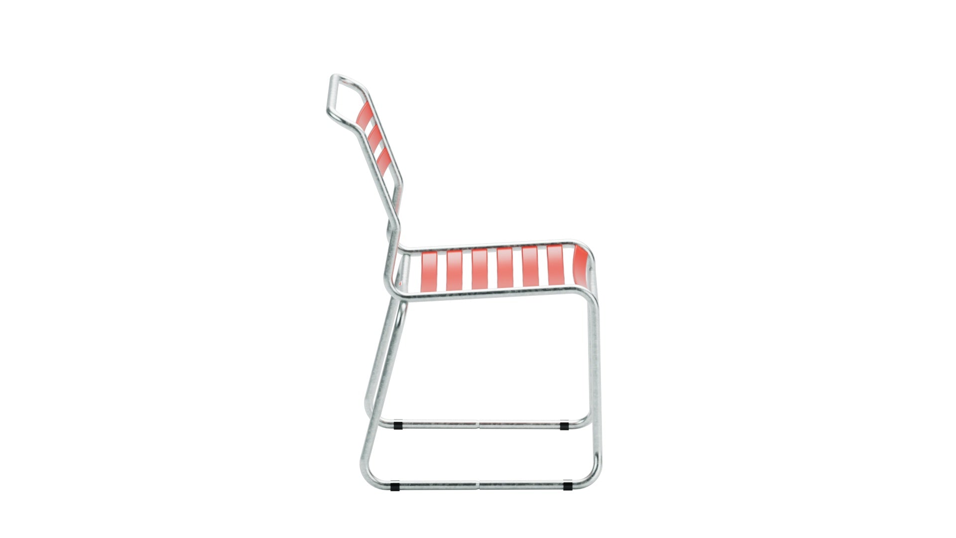 Säntis Lättli-Gartenstuhl ohne Armlehne Kufen in Rot präsentiert im Onlineshop von KAQTU Design AG. Gartenstuhl ist von Schaffner