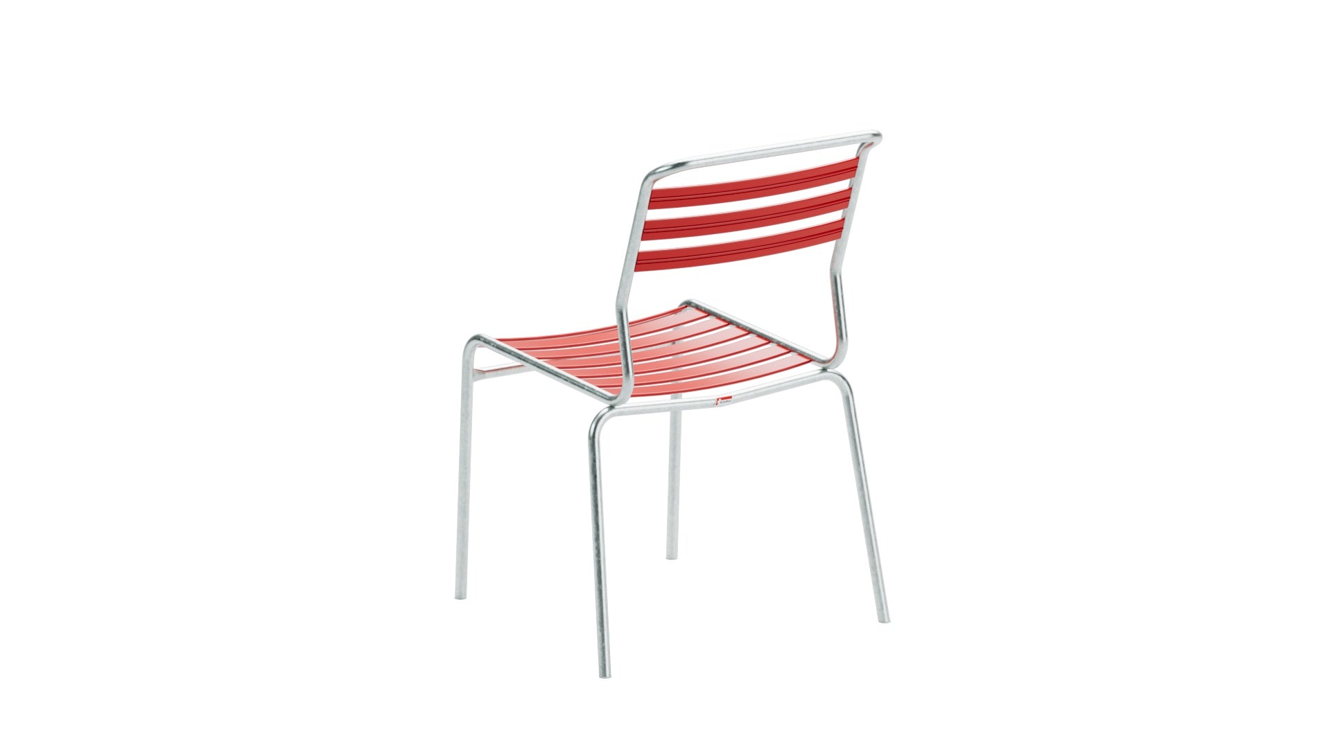 Säntis Lättli-Gartenstuhl ohne Armlehne in Rot präsentiert im Onlineshop von KAQTU Design AG. Gartenstuhl ist von Schaffner