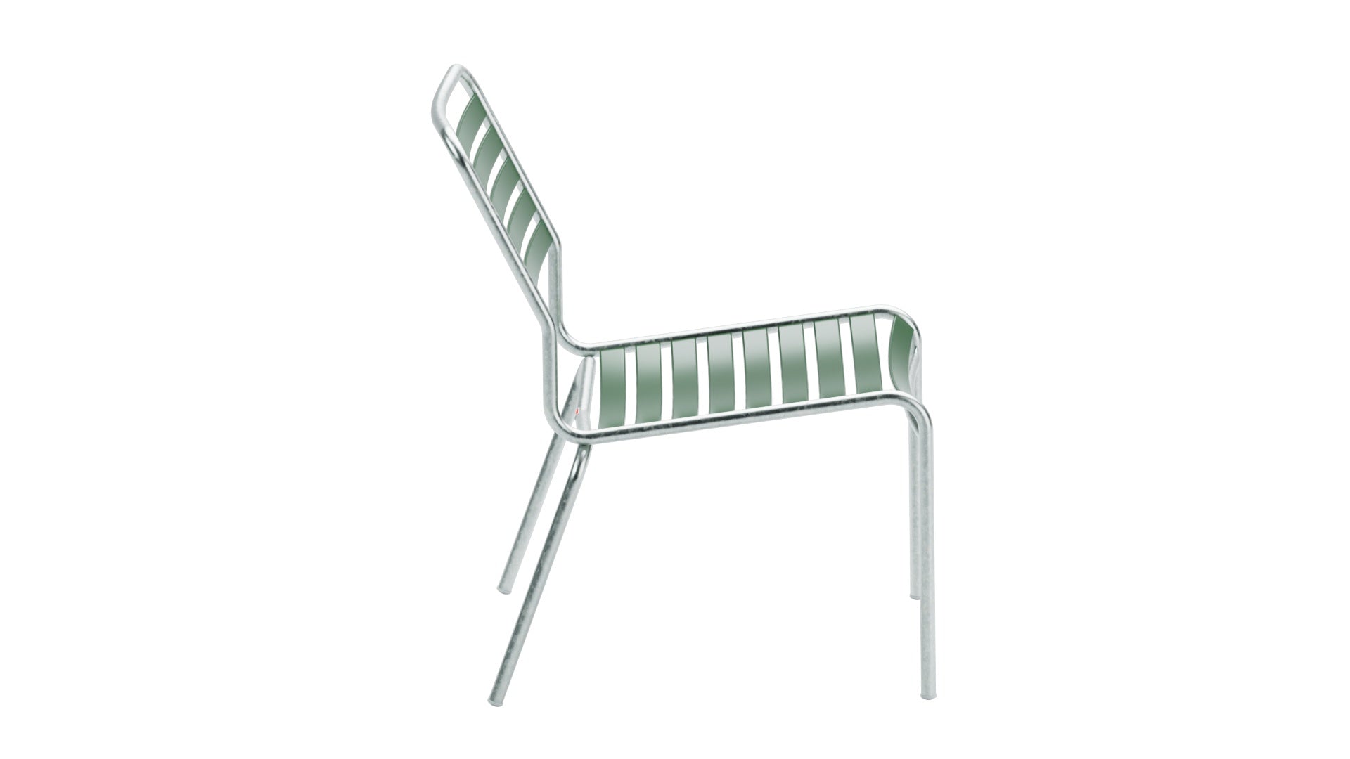 Rigi Lättli-Salonsessel  ohne Armlehne in Tannengrün präsentiert im Onlineshop von KAQTU Design AG. Outdoor-Sessel ist von Schaffner