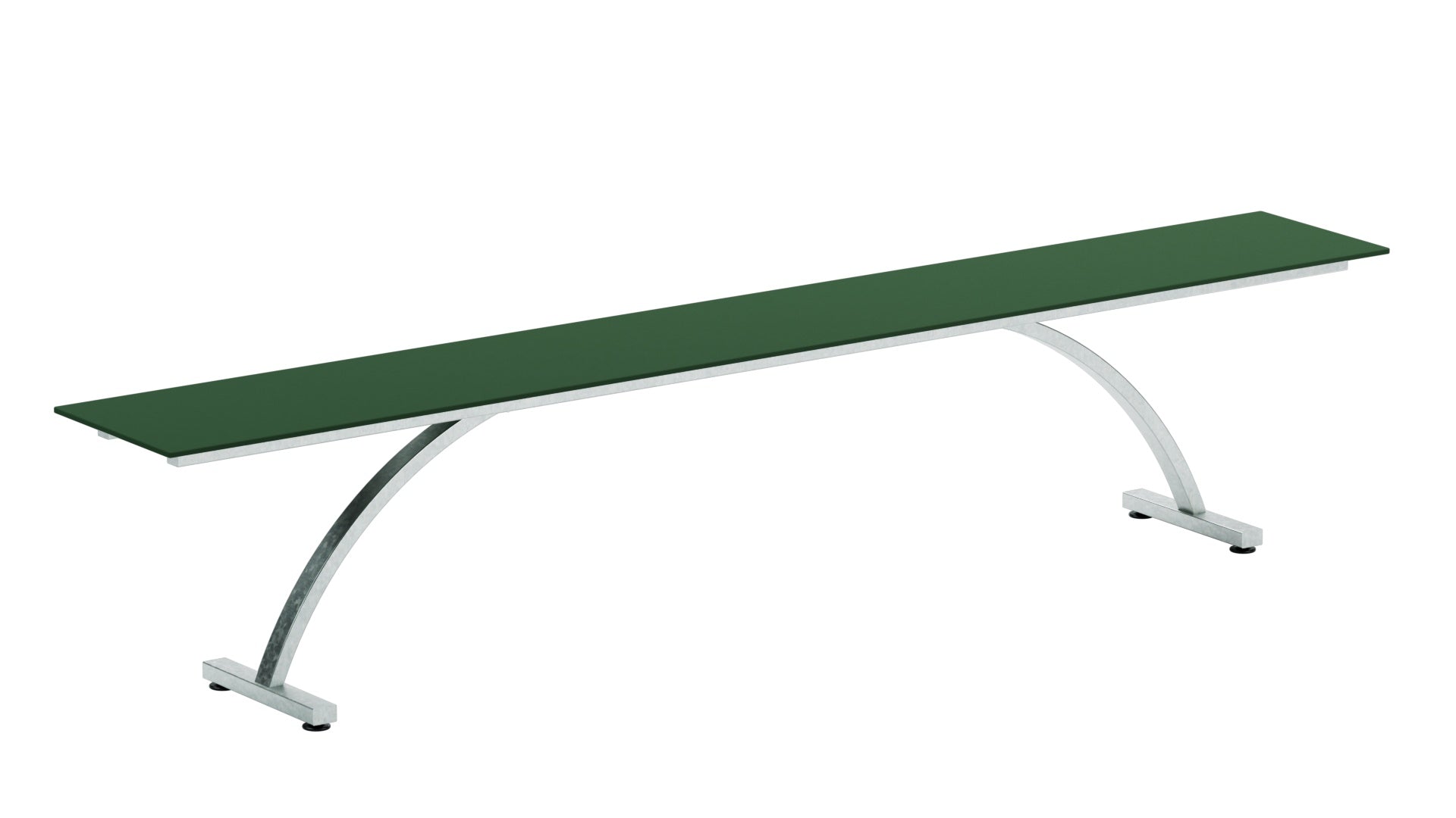 Hochwertige Gartenbank Bernardino aus Glasfaser 220x32 von Schaffner – wetterfest, langlebig, pflegeleicht, modernes Design, Swiss Made, outdoor Möbel.