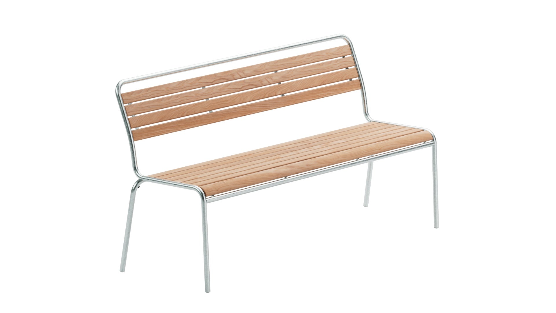 Rigi Holzlatten-3er-Gartenbank ohne Armlehne in Natur geölt  präsentiert im Onlineshop von KAQTU Design AG. Gartenbank ist von Schaffner