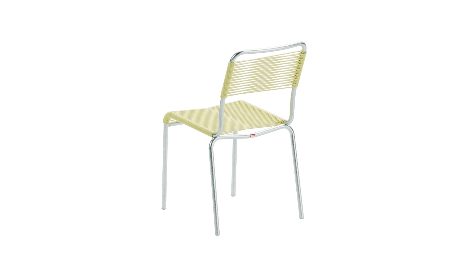 Eleganter Rigi Spaghetti-Gartenstuhl ohne Armlehne aus hochwertigem Eschenholz, ideal für stilvolle Terrassen und Gärten, pflegeleicht und wetterbeständig.