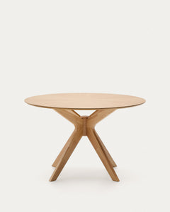 Naanim runder Tisch aus Eichenfurnier Ø 120 cm