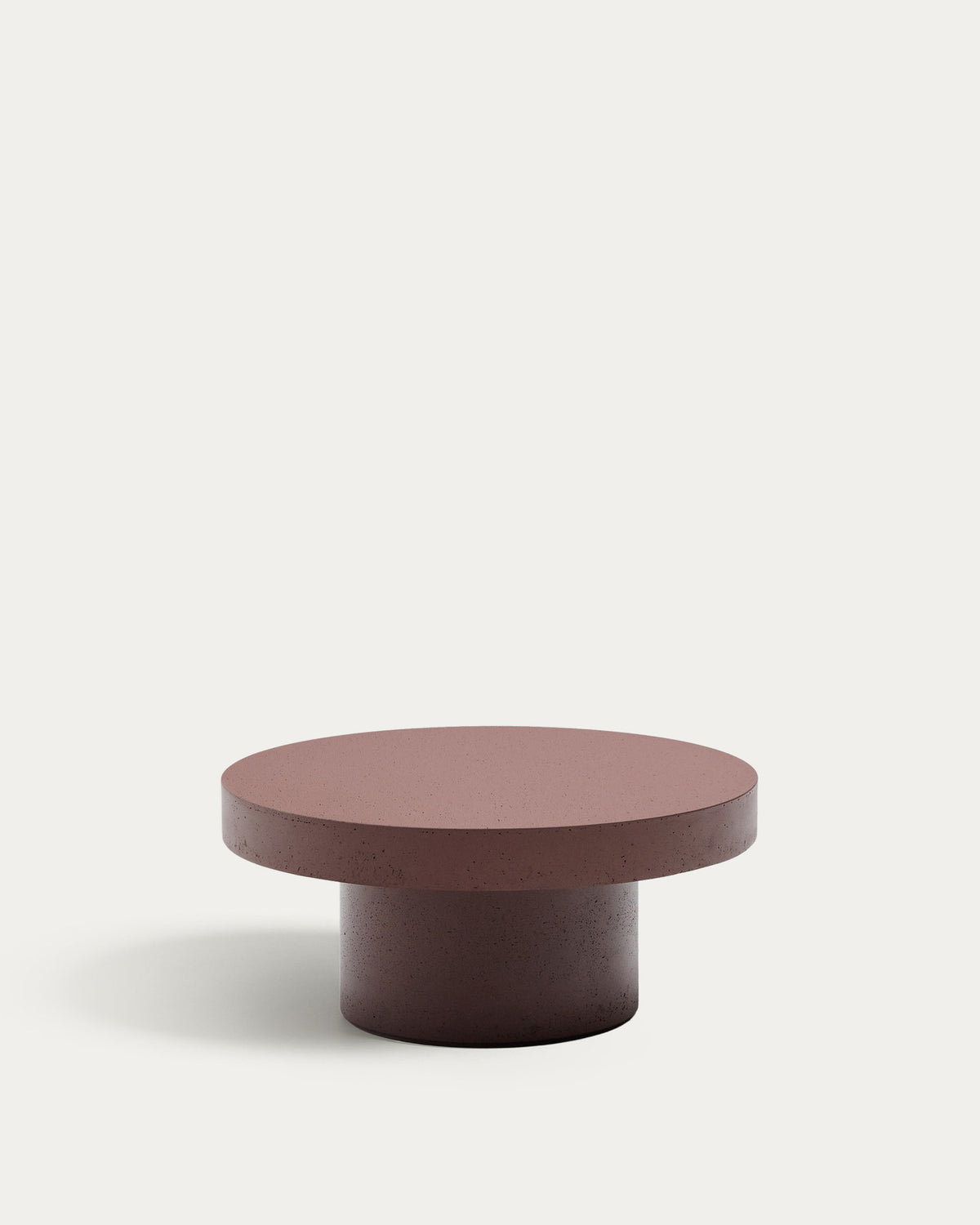 Couchtisch Aiguablava aus Zement in Terrakotta Ø 66 cm in  präsentiert im Onlineshop von KAQTU Design AG. Loungetisch ist von Kave Home