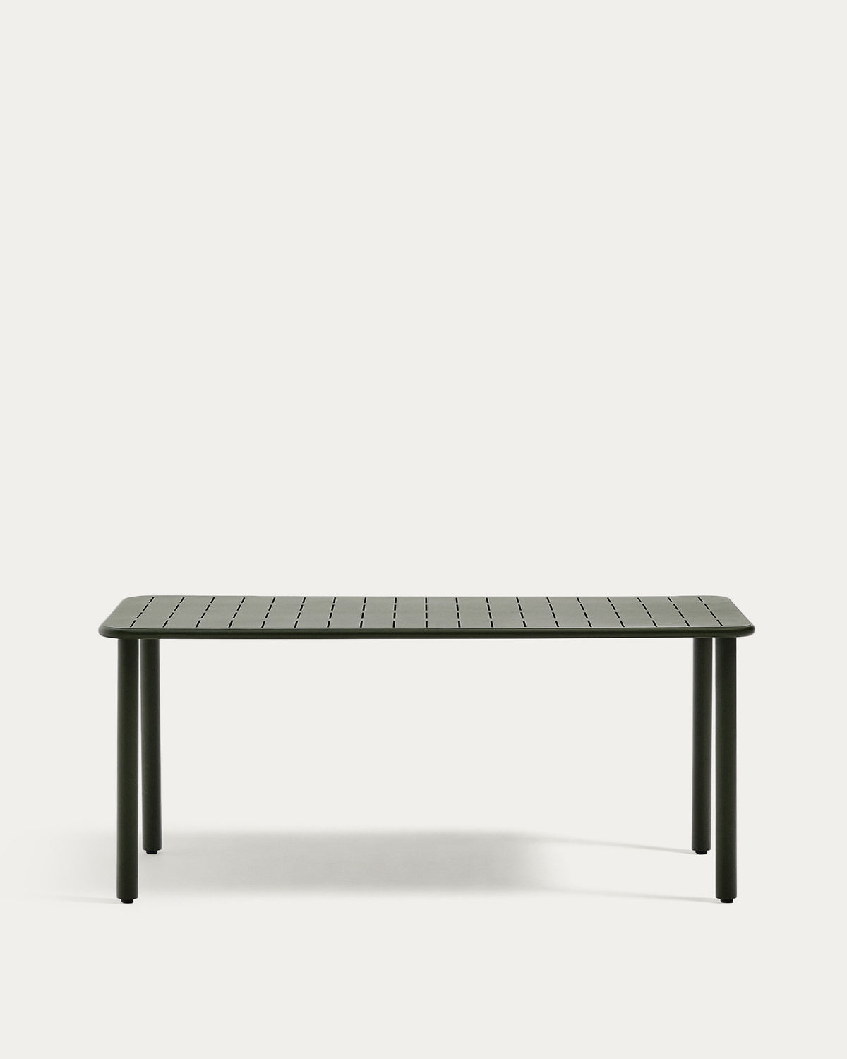 Outdoor-Tisch Brai aus grün verzinktem Stahl 180 x 90 cm in Dunkelgrün präsentiert im Onlineshop von KAQTU Design AG. Gartentisch ist von Kave Home