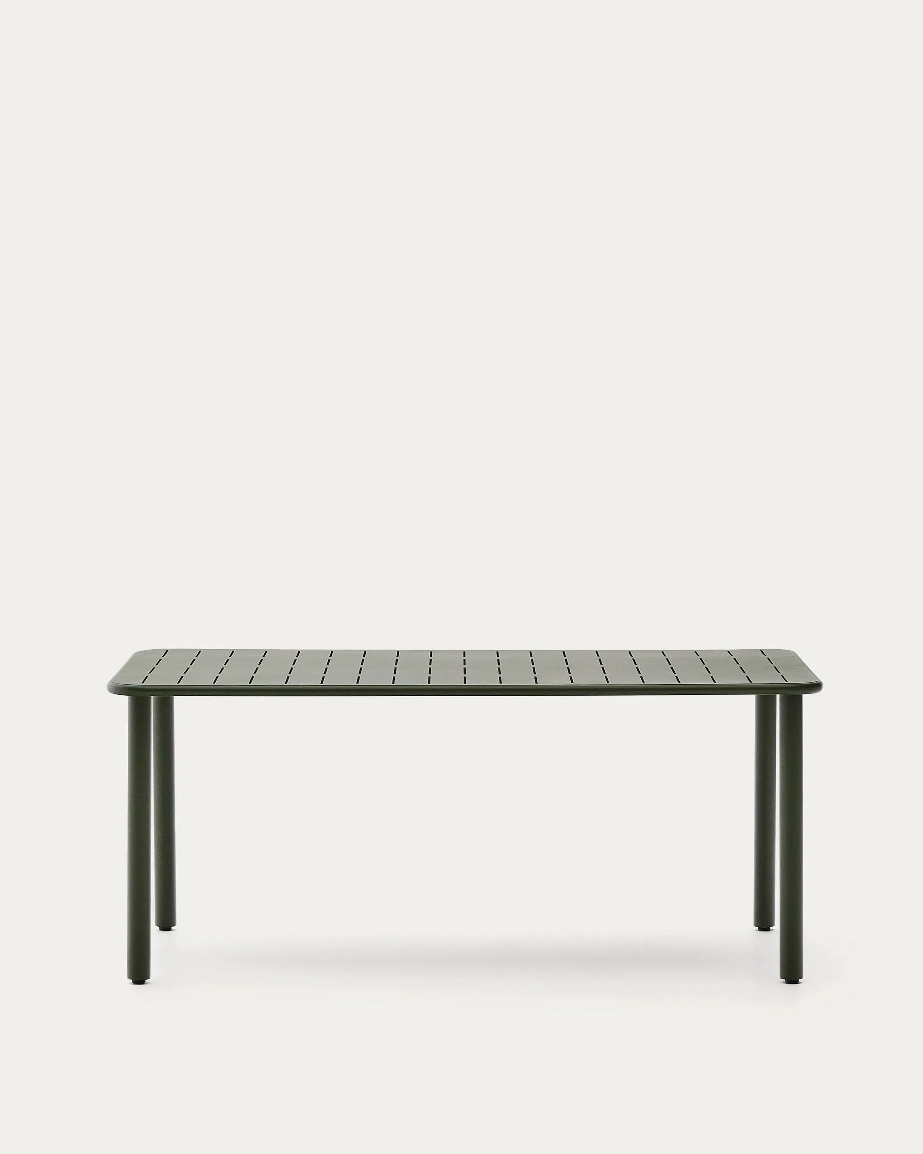 Outdoor-Tisch Brai aus grün verzinktem Stahl, 180 x 90 cm, robust und stilvoll, ideal für Garten oder Terrasse.