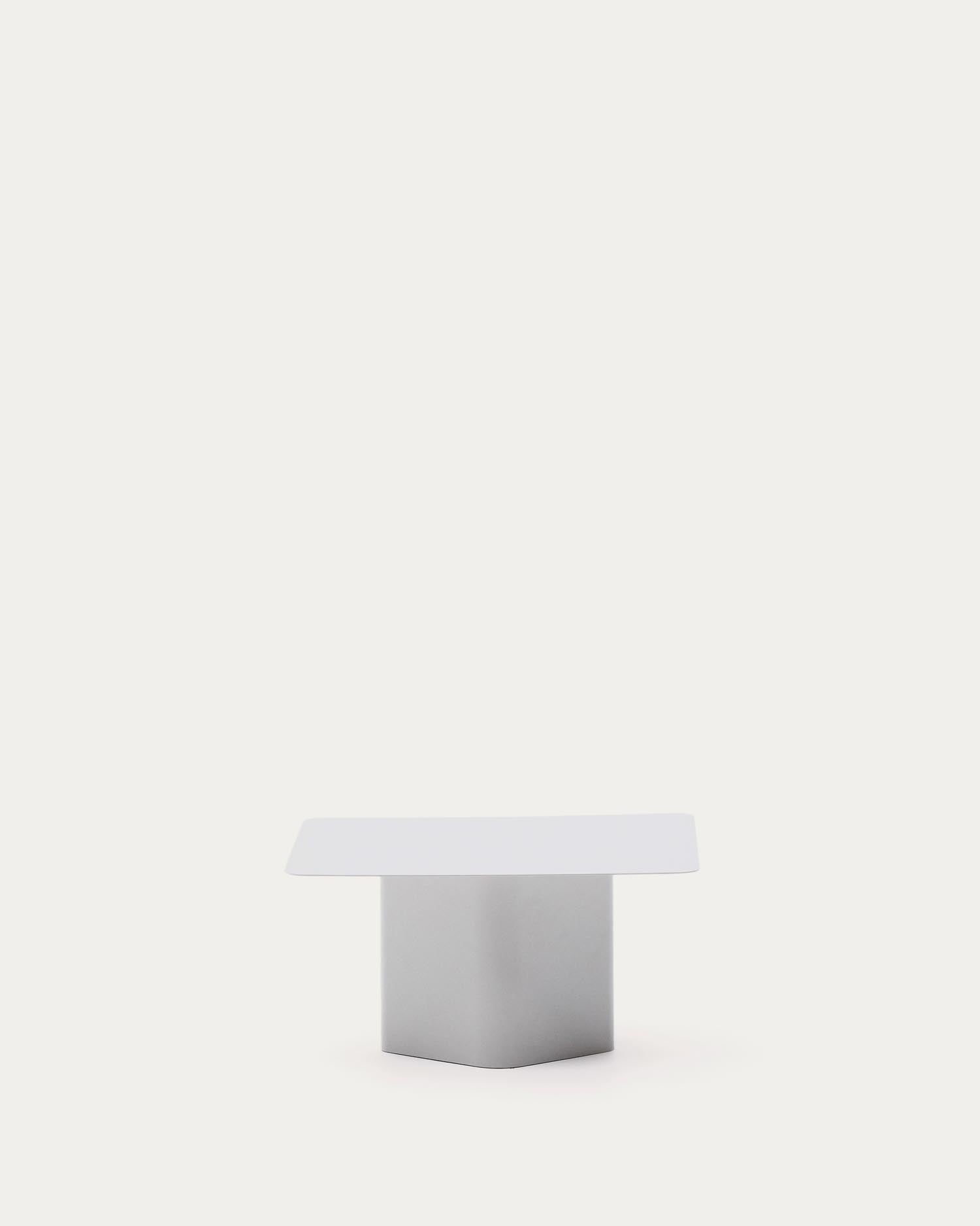 Entdecken Sie den eleganten Couchtisch Arvin aus robustem grauem Eisen (70 x 52 cm) von Kave Home – ein stilvolles Highlight für Ihr modernes Zuhause.