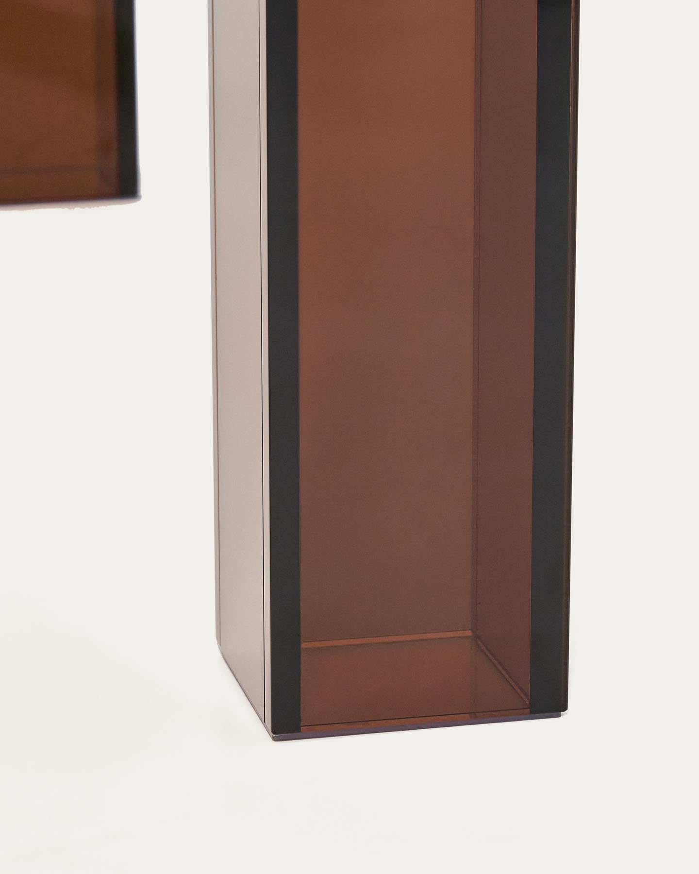 Tisch Adularia aus braunem Einscheiben-Sicherheitsglas, 200 x 100 cm in Braun präsentiert im Onlineshop von KAQTU Design AG. Esstisch ist von Kave Home