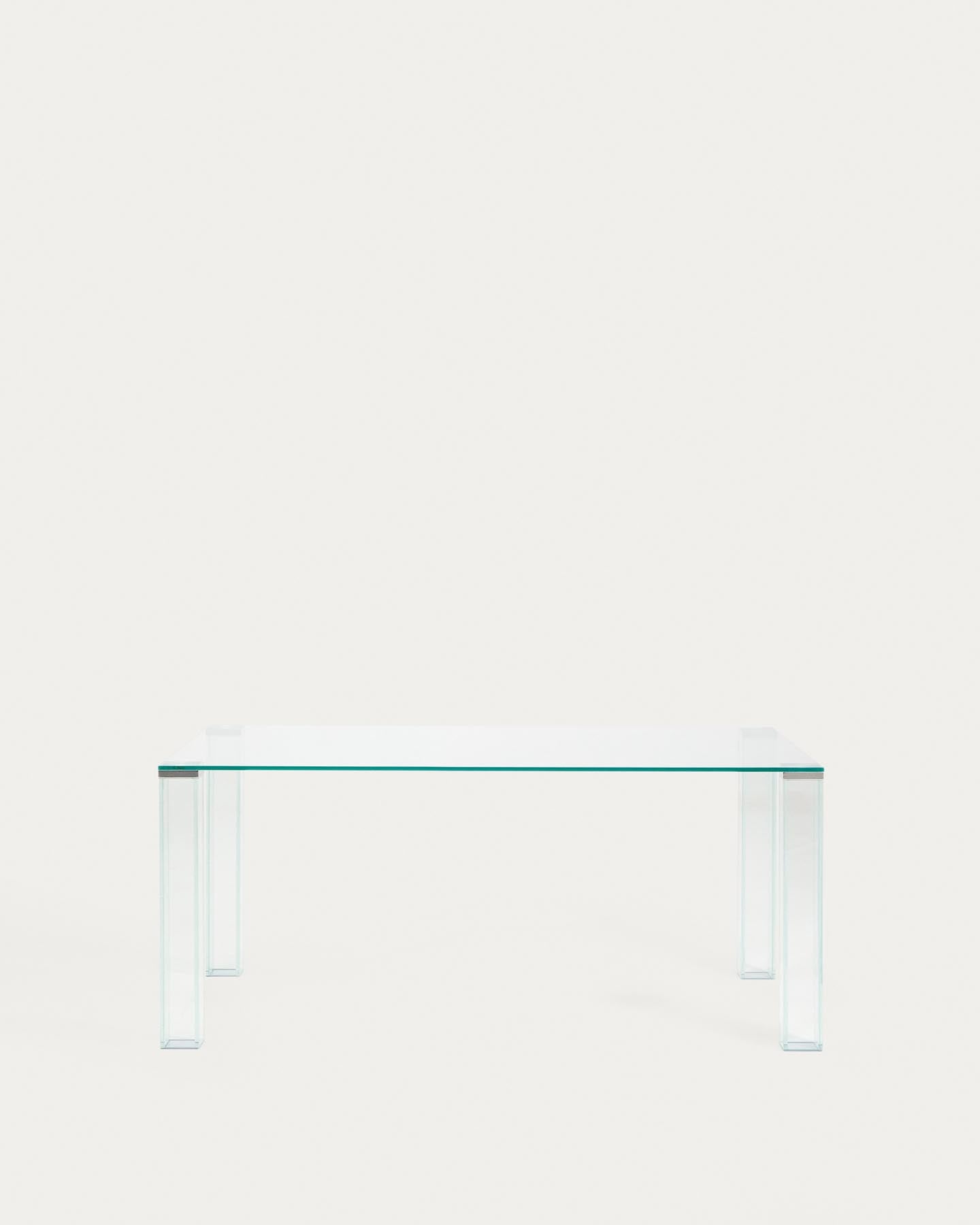 Tisch Adularia aus durchsichtigem Einscheiben-Sicherheitsglas, 160 x 90 cm in Transparent präsentiert im Onlineshop von KAQTU Design AG. Esstisch ist von Kave Home