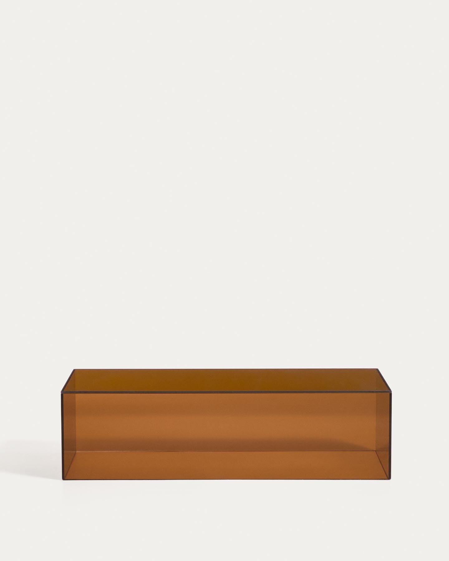 Couchtisch Orlia aus gehärtetem Glas in Braun, 110 x 50 cm in Braun präsentiert im Onlineshop von KAQTU Design AG. Couchtisch ist von Kave Home