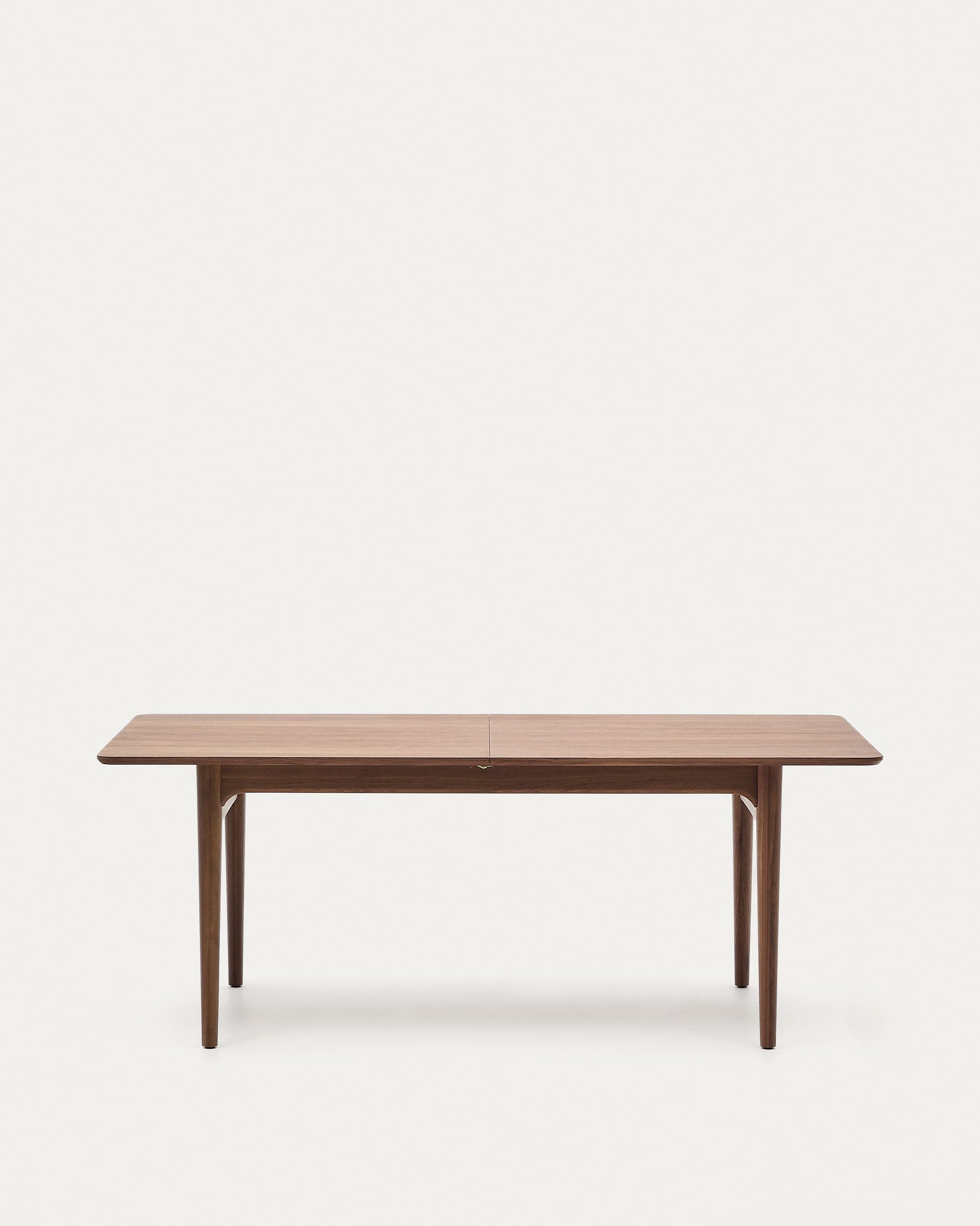 Ausziehbarer Tisch Elan Furnier und massives Nussbaumholz 200 (260) x 100 cm FSC Mix Credi