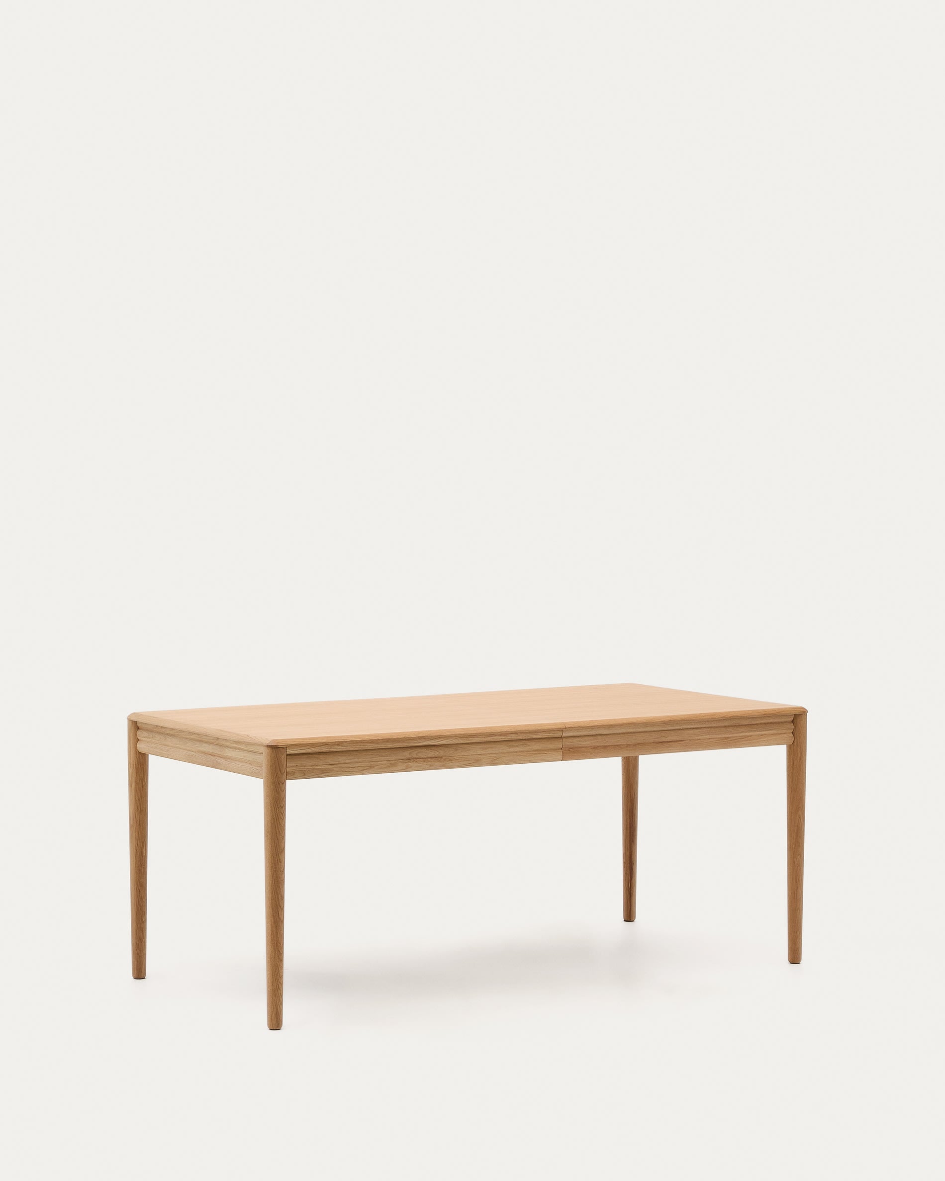 Eleganter Lenon Ausziehtisch aus Eichenholz, FSC-zertifiziert, naturfarben, 160-200x90 cm, ideal für stilvolle Räume.