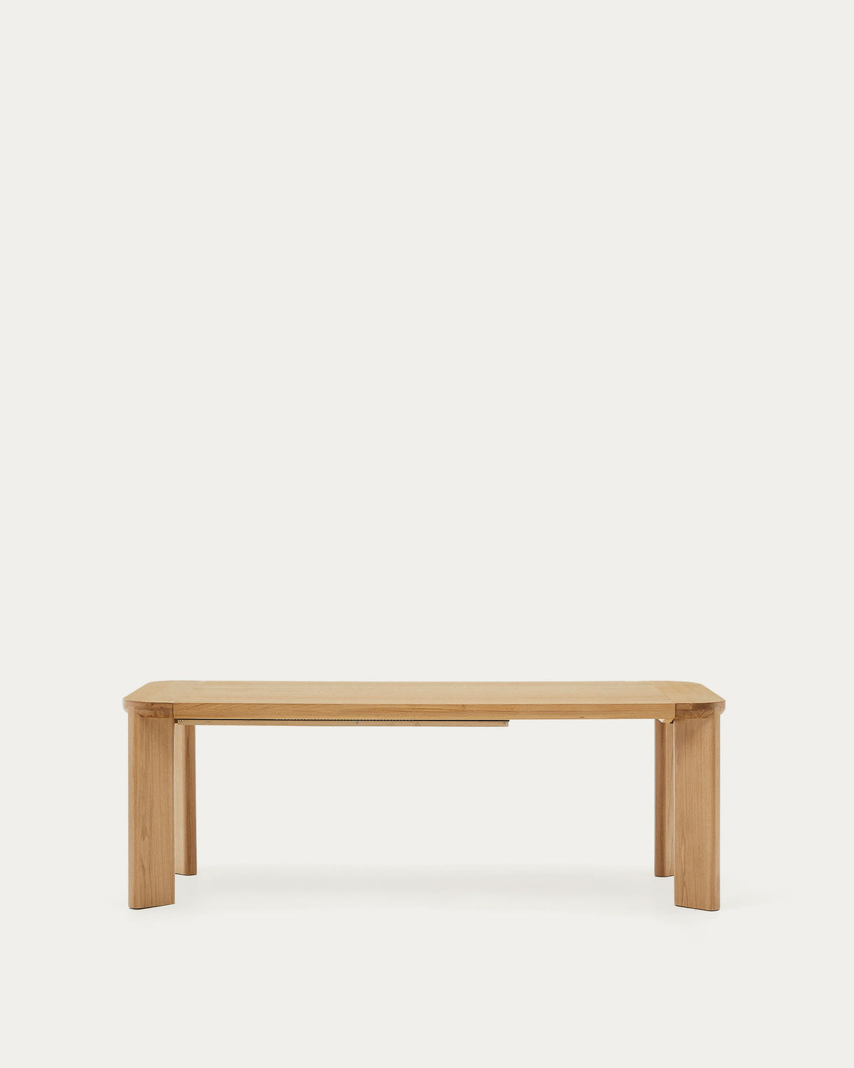 Jondal Ausziehtisch aus Massivholz und Eichenfurnier FSC 100% 200 (286) x 100 cm in Natur präsentiert im Onlineshop von KAQTU Design AG. Esstisch ist von Kave Home