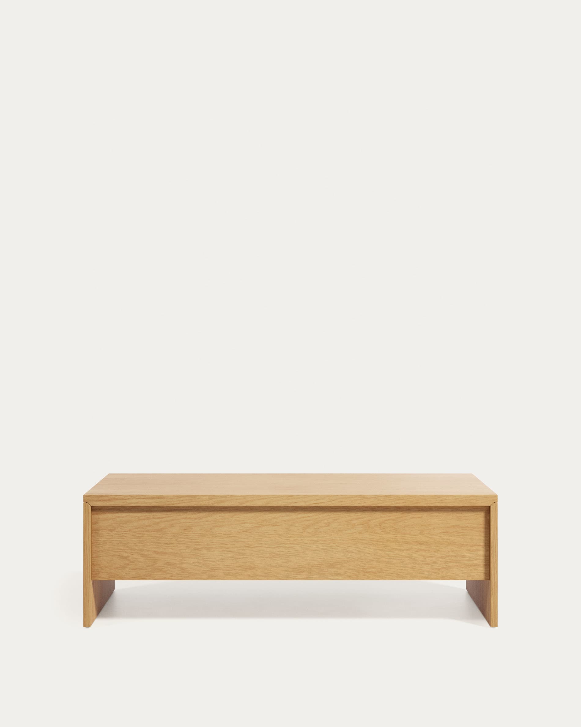 Abilen height-adjustable coffee table in oak veneer 110 x 60 cm FSC 100%